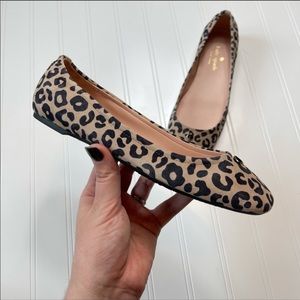 Kate Spade • Keaton Suede Leopard Flat NWOT